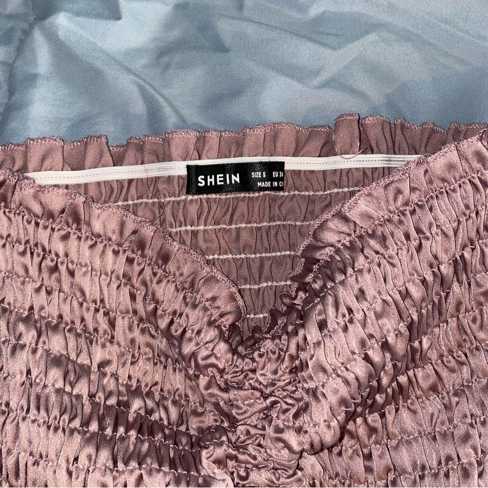 Off-Shoulder Smocked Top - Picture 2 of 5